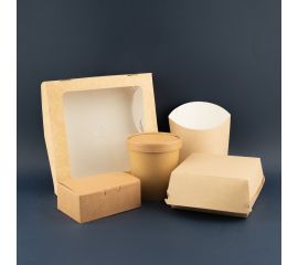 Контейнеры бумажные для еды на вынос