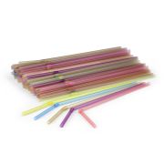 Трубочка 5*210мм 1/250/48 неоновые с гофрой