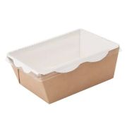 Салатник 800мл 165*120*65мм крафт с крышкой 1/40/240