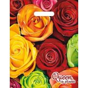 Пакет с прорубной ручкой ПВД 30*40см (60мкм) в ассортименте 25/1000