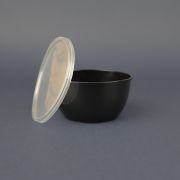 Банка плошка 360 d-112 черная 1/400