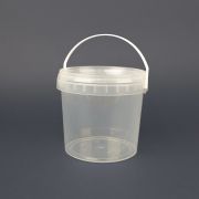 Ведро круглое 1,18л с крышкой 1/150/300