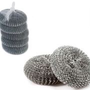 Губка металлическая 1/5шт в сетке/100