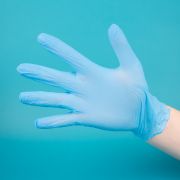 Перчатки нитриловые неопудр голубые L 1/100шт