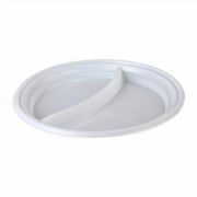 Тарелка 2-х секционная d=205 десертная  50/2000