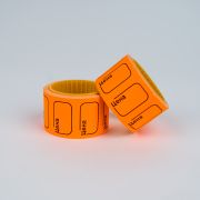 Ценник 25*35 оранжевый 10/200